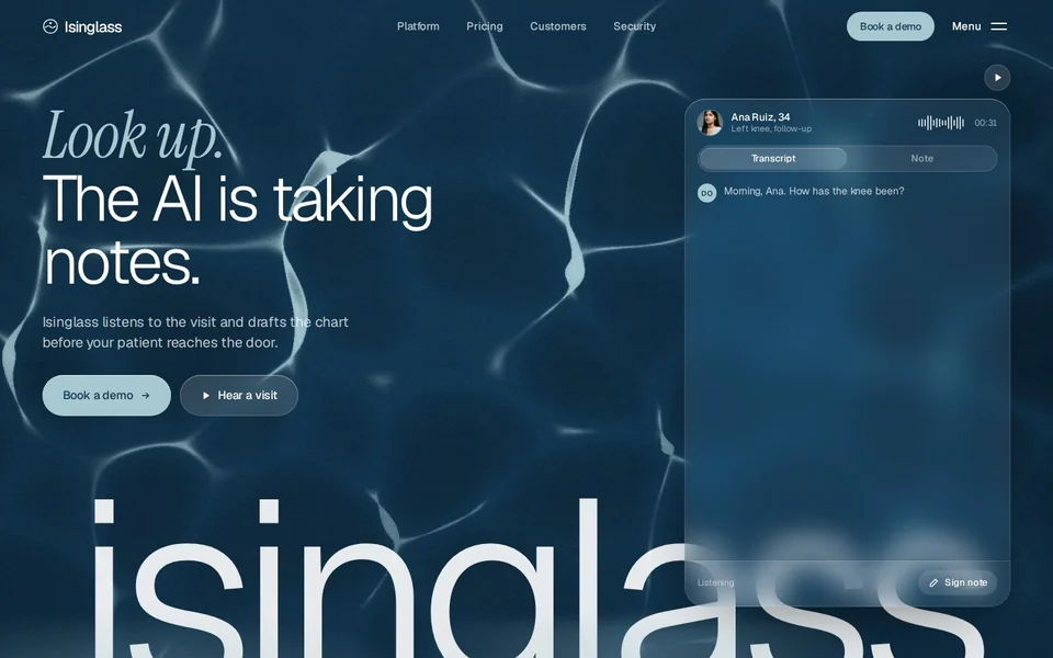 Isinglass home page